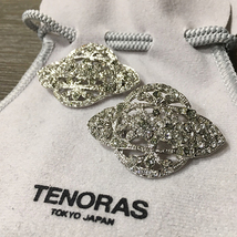 送料185円▼新品 MEN'S TENORAS シューピアス 合金 スワロフスキー シルバー■TENORAS ティノラス アクセサリーGARNIERガルニエ_画像2