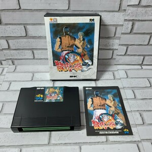 [箱・取説 付き]　希少　レア　NEOGEO　ネオジオ　龍虎の拳2　ROM　ロムカセット　SNK　格闘アクションゲーム　管理:11497