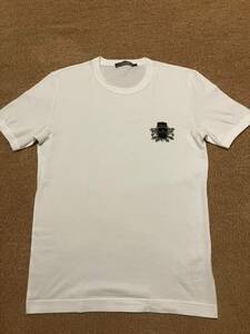 10万 未使用品Dolce&Gabbana ドルチェアンドガッバーナ　Ｔシャツ　BEE＆クラウン装飾