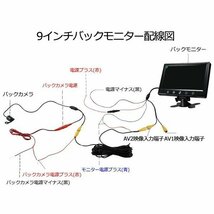 新登場 9インチモニター 大型車・トラックにも最適！バックモニター 24V TFT液晶車載モニター 自動切換え機能付き_画像7