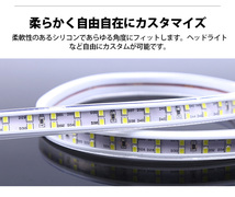 送料無料 LEDテープライトPSE コンセントプラグ付き 家庭用 AC100V 1M 180SMD/M 配線工事不要 簡単便利 金黄色 間接照明 棚照明　二列式_画像5