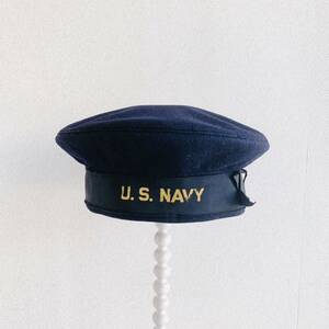 ヴィンテージ ベレー帽 US NAVY ミリタリー