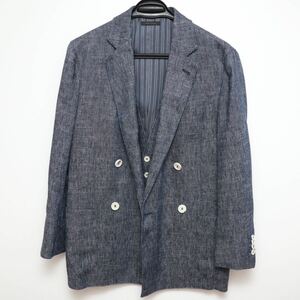 中古 GIORGIO ARMANI ジョルジオアルマーニ UPTON 48 テーラードジャケット ネイビー系 ジレ ベスト