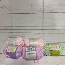 ⑤ 新品 ダイソー2018年購入 毛糸 もこもこ まとめ売り ハンドメイド 編み物 手作り 糸 ハンドクラフト_画像3