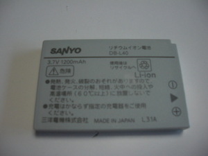 SANYOサンヨー・リチウムイオン電池DB-L40