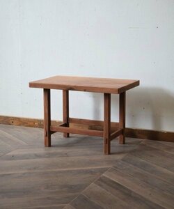 古い欅材の小テーブル　アンティークアトリエ飾り台テーブル花台店舗什器