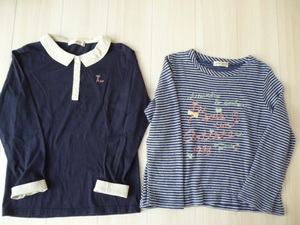 [ Pom Ponette ] блуза & свитер 3WAY накладывающийся надеты 2 позиций комплект *160cm*