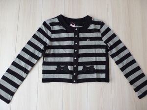 [ Barbie ] pretty! ribbon cardigan border *160cm*