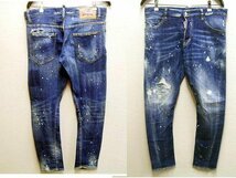 ◇即決[48]DSQUARED2 18AW SEXY TWIST JEAN S71LB0489 ストレッチ デニム セクシーツイスト スリム ジーン パンツ■5102_画像1