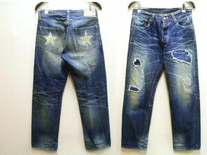 即決[W31]SUGAR CANE 902 SC40902R LONE STAR JEAN 10YEAR AGED ロンスターデニム リペア ビンテージ加工 シュガーケーン パンツ■5344