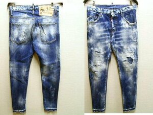 ◇即決[44]DSQUARED2 SKATER JEAN 18SS S71LB0495 スケーター ジーン スリム デニム パンツ■5411