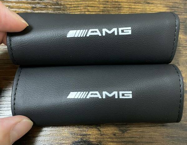 ★2個新品★【AMG★ロゴ入り★】室内ドアハンドル用カバー★amg★メルセデス★AMG★ ★Mercedes-Benz★ベンツカスタム★ベルクロで装着簡単