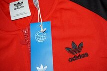 アディダス adidas トラックジャケット HR3448 赤 黒 メンズ アウター ジャージ オリジナルス adidas Originals トリコット 表記サイズM_画像8