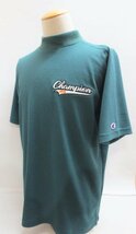 新品★チャンピオン★Champion★C3-XG308 モックネックシャツ 23SS★半袖 UVカット 速乾★2023 春夏★【540】グリーン★XL_画像1