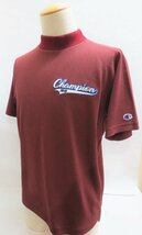 新品★チャンピオン★Champion★C3-XG308 モックネックシャツ 23SS★半袖 UVカット 速乾★2023 春夏★【950】ディープレッド★L_画像1