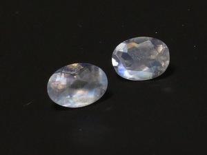  blue moonstone 5x7mm oval 2 piece 1.46ct