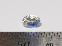 キレイ ブルームーンストーン 大きさ約6.9x5.0x3.9mm オーバル 重さ約0.77ct_画像3