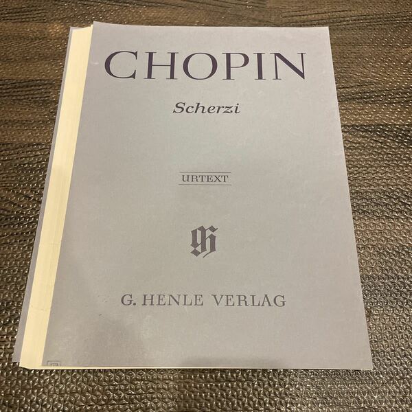 【裁断済み】ショパン CHOPIN Scherzi スケルツォ集 ヘンレ版 原典 輸入楽譜