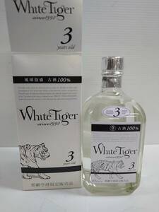 217【未開栓】琉球泡盛 ホワイトタイガー white tiger 3年 古酒100％ 720ml alc43％　那覇空港限定品