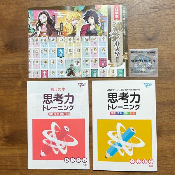 思考力トレーニング 6年生 その他 鬼滅の刃 問題集 テキスト チャレンジタッチ 進研ゼミ