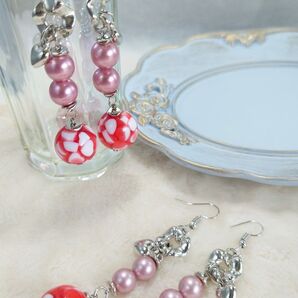 ハンドメイドピアス No.165