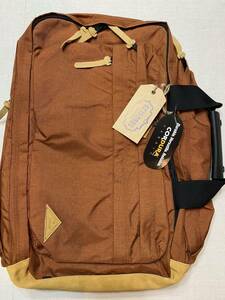  new goods DATUM daytime RETRONS USA made 2 WAY backpack Boston * Brief bag yellowtail k brown group 