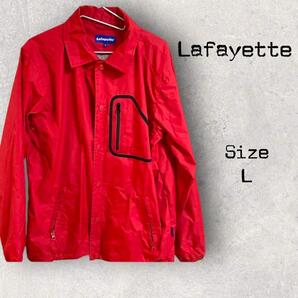 a315 Lafayette メンズ ラファイエット赤いナイロンジャケット