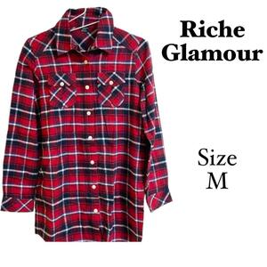 6a120lisheg llama - lady's check pattern shirt 