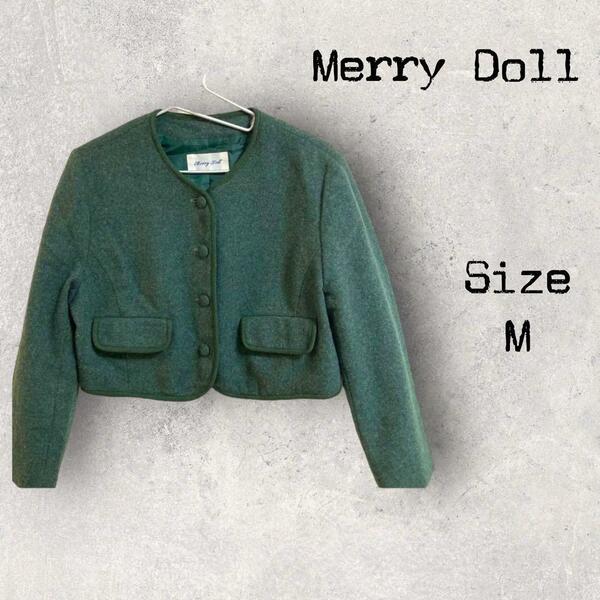 8a185 Merry Doll レディース　可愛い　グリーンジャケット