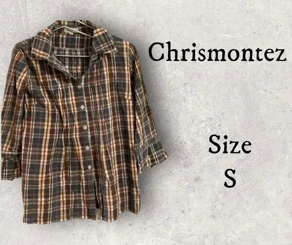 a11 chrismontez レディースシャツ　女性シャツ　美品 チェック柄シャツ 綿素材