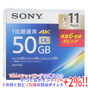 【いつでも+1％！5のつく日とゾロ目の日は+2%！】SONY ブルーレイディスク 11BNR2VMPS6 BD-R DL 6倍速 11枚組 [管理:1000025173]