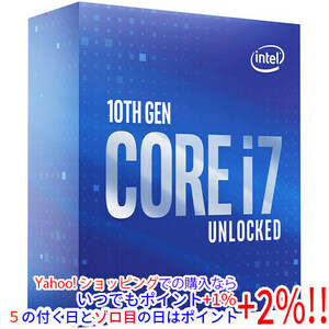 【いつでも+1％！5のつく日とゾロ目の日は+2%！】【中古】Core i7 10700K 3.8GHz LGA1200 125W SRH72 元箱あり [管理:1050014821]