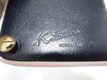 ■キタムラ カード入れ レザー 紺 Kitamura■_画像5