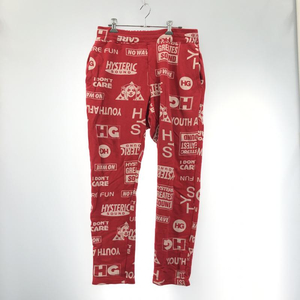 【中古】HYSTERIC GLAMOUR　総柄スウェットパンツ　サイズM　02193CP02　ヒステリックグラマー[240091332546]