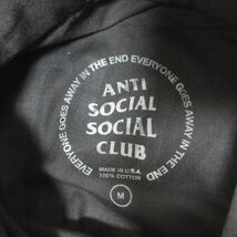 美品 ANTI SOCIAL SOCIAL CLUB×Dickies アンチソーシャルソーシャルクラブ×ディッキーズ バックプリント 半袖 シャツ M ブラック 903_画像3