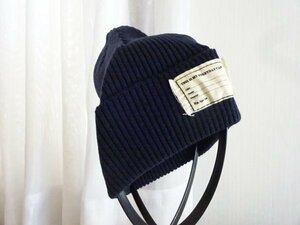 《ジュン 》レディース・メンズ　紺色帽子　スタイル帽子　ニット帽　サイズ５６cm〜５９cm　キャップ　帽子