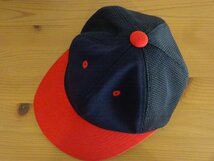 G ベースボールキャップ H レディース・メンズ　赤色＆紺色　サイズ５７cm　キッズ　キャップ　帽子　スタイル帽子_画像7