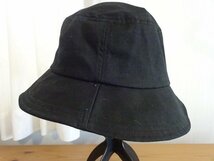 G G.U. H レディース・メンズ　黒色帽子　バケットハット　サイズ５７・５cm　アウトドアキャップ　キャップ　帽子_画像1