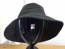 G G.U. H レディース・メンズ　黒色帽子　バケットハット　サイズ５７・５cm　アウトドアキャップ　キャップ　帽子_画像2