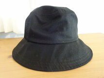 G G.U. H レディース・メンズ　黒色帽子　バケットハット　サイズ５７・５cm　アウトドアキャップ　キャップ　帽子_画像6