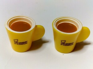 リカちゃん　飲み物　2個セット　コーヒー？　ミスド商品　ミニチュア 　玩具