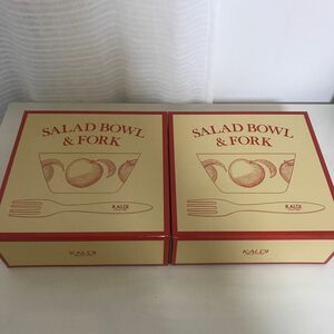 カルディ　りんごバッグ　オリジナル　サラダボウル＆フォーク　２個セット