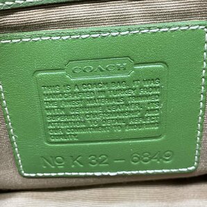 COACH シグネチャー フィールドバッグ 6849 カーキ×グリーン クロスボディ ショルダーバッグ 斜め掛け コーチの画像10