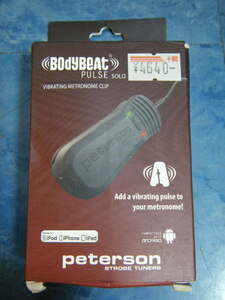 ３ゆ３１◆美品 Peterson BodyBeat Pulse Solo メトロノーム用バイブ・クリップ