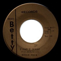 Billy Mack / Son Of A Lover ♪ I Can’t Sleep (Miss Betty)_画像2