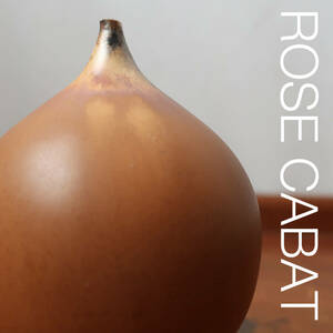 【送料無料】☆ROSE CABAT ローズキャバット Feelie ブラウン(01)花器 花瓶 陶器 ローズ・キャバット オブジェ