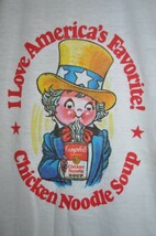 デッドストック 80年代 CAMPBELL'S SOUP CHICKEN NOOUDLE SOUP キャンベル スープ S/S リンガー Tシャツ サイズ S_画像4