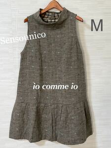 Sensounico io comme io no sleeve One-piece tunic switch lady's size 38 io-32