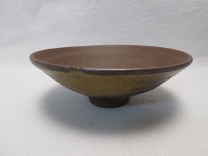 I07073 【 美品 茶道具 陶弘作 備前焼 平茶碗 陶印 箱無 】 検) 作家物 煎茶道具 茶事 茶会 茶器 茶具 お点前 来客 おもてなし お稽古 ⅰ