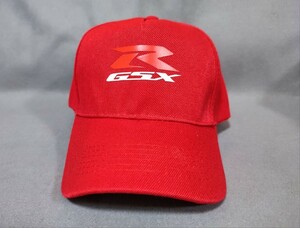 GSX-R CAP 帽子 野球帽 ゴルフ帽 キャンプ【レッド】SUZUKI GSX-R400 GSX-1300R 隼 はやぶさ GSX-R600 GSX-R750 GSX-R1000